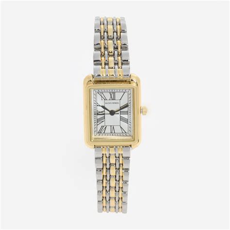 Two Tone Rectangular Watch - TK Maxx UK