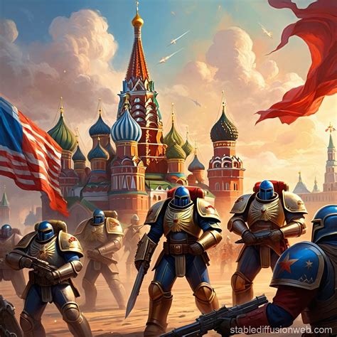 Space Marines in Warhammer 40k Legends | Stable Diffusion Online