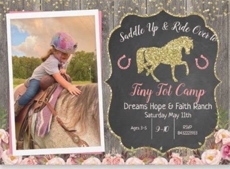 Tiny Tot Equestrian Camp May 11, 2024, Dreams Hope & Faith Ranch ...