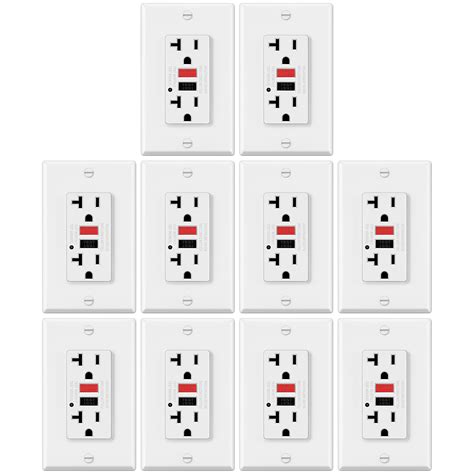Snapklik.com : ELECTECK 10 Pack GFCI Outlets 20 Amp, Non-Tamper ...