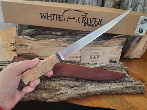 White River Knife & Tool 8.5" Fillet Knife with Cork Handle For Sale ...