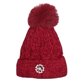 Buy FULLY Hand Knitted Winter Waer Woolen Cap/Topi for Women and Girls ...