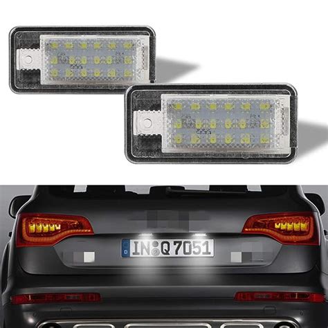 License Plate Light Car Number Lamp 18 SMD 2Pcs Full LED Error Free ...