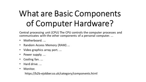Basic Computer Components PPT 的图像结果