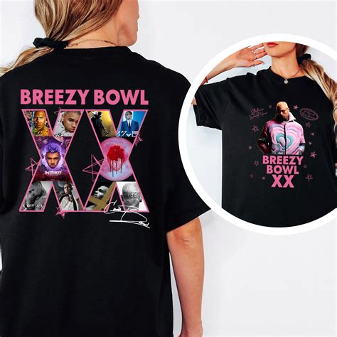 Chris Brown Breezy Bowl XX Tour 2025 Pink T-shirt, Ch.ris Brow.n Shirt, Chris Brown Album Shirt ...