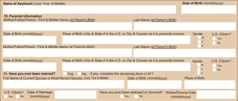 Image result for Sample DS-11 Form