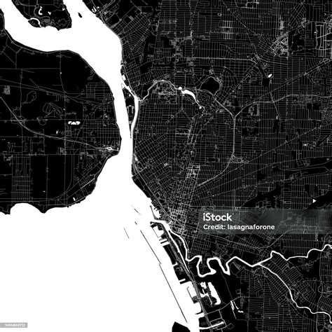 Buffalo New York Usa Vector Map Stock Illustration - Download Image Now ...