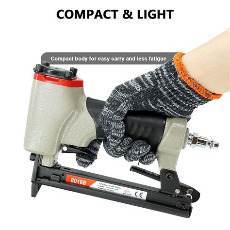 Buy 8016B Power Upholstery Stapler - 21 Gauge 1/2-Inch Crown 1/4-Inch ...