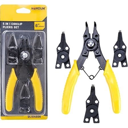 Taparia 1441-7 Internal Straight Nose Circlip Plier+Taparia 903 I Steel ...