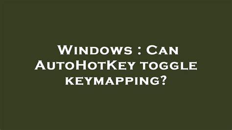 Image result for AutoHotkey Keybinds