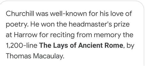 which poem did churchill recite to win a prize at school - Brainly.in