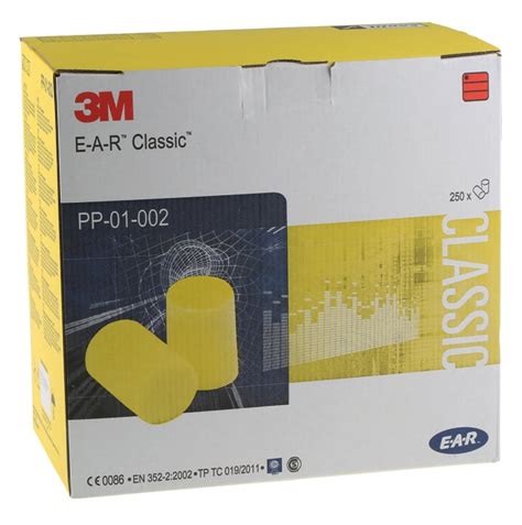PP-01-002 3M E.A.R | 3M E.A.R Classic Series Yellow Disposable Uncorded ...