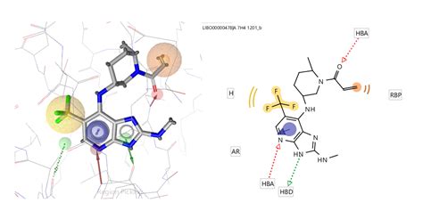 图8. 图4（右）的药效团匹配模式的化合物示例