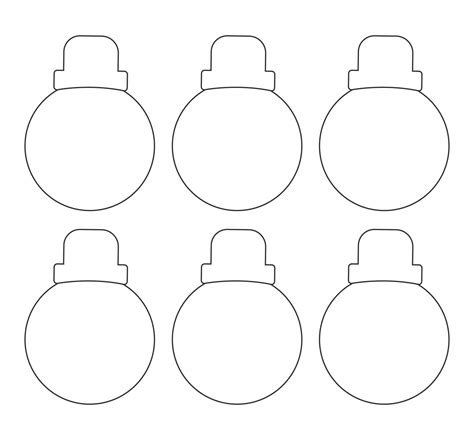 Christmas Light Template - 15 Free PDF Printables | Printablee | Light ...