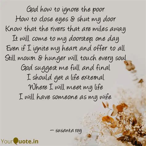 God how to ignore the poo... | Quotes & Writings by Susanta Roy | YourQuote