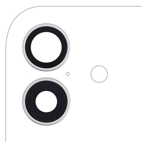 Back Camera Lens With Bracket & Bezel For iPhone 17 (Premium) (White)