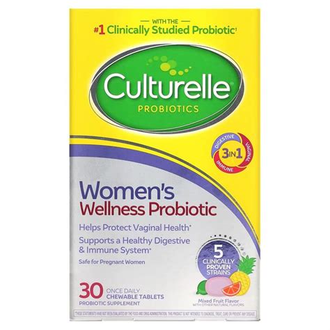 Culturelle, Пробиотики, пробиотики для женщин, фруктовое ассорти, 30 ...