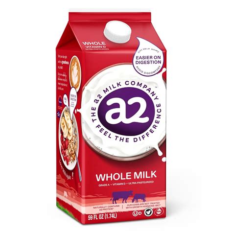 A2Milk Vitamin D Ultra-Pasteurized A2 Milk - 59 fl oz India | Ubuy