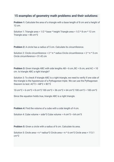 Image result for Geometry Math Problems