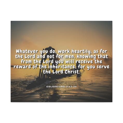 Scripture Walls Working For God Colossians 3:23 - 24 Christian Wall Art ...