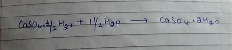 identify the compound of calcium which is used for plastering of actual ...