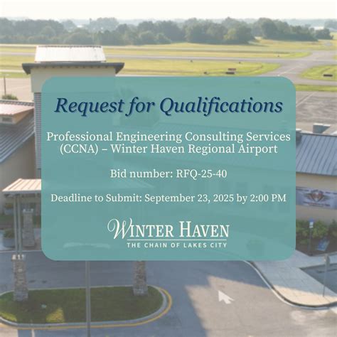 The City of Winter Haven is seeking bids from qualified contractors for ...