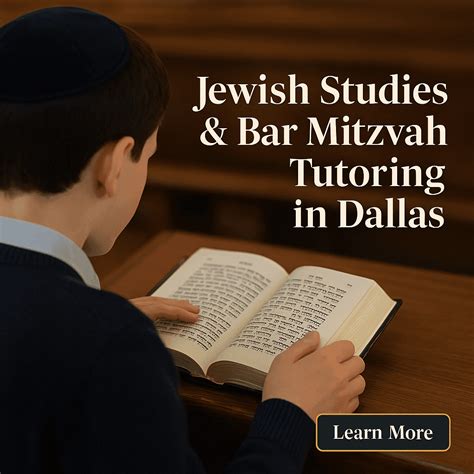 Dallas Jewish Studies Tutoring & Bar Mitzvah Lessons – DOJLife.com