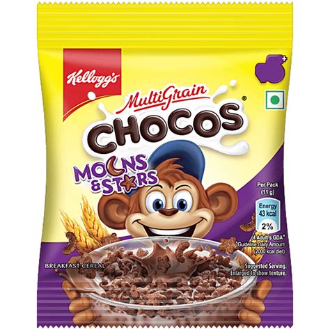 Buy Kelloggs Chocos Moons Stars 12 Gm Pouch Online at the Best Price of ...