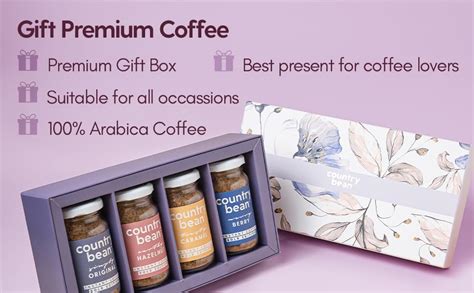 Country Bean Coffee Iris Premium gift hamper set with Hazelnut, Caramel ...