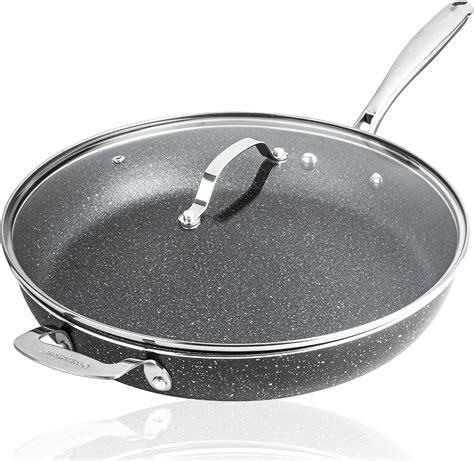 Amazon.com: Granitestone Nonstick 14” Frying Pan with Lid Ultra Durable ...