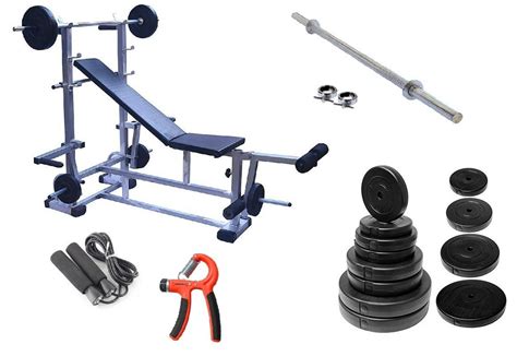 Buy Boydkare Gym bench for 8 exercises in 1 bench (Grey colour ...
