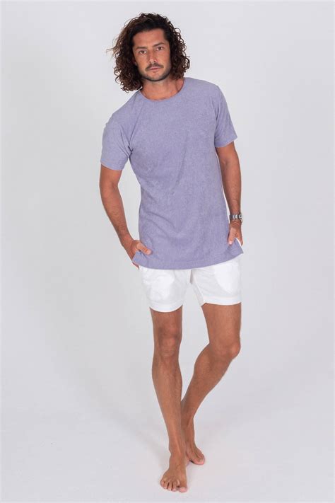 Terry Cloth Shirt - L / French Lavender | Clothes, Slim fit, Weekend casual