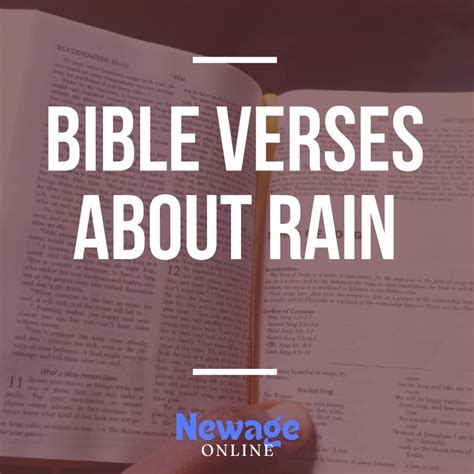40 Important Bible Verses About Rain | New Age Online