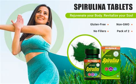 SUNOVA Spirulina Tablets Nutritional Supplement