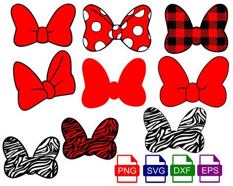 Free Svg Minnie Bow | Minnie Mouse Head Svg – CREM