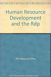 Buy Human Resource Development and the Rdp Book Online at Low Prices in ...
