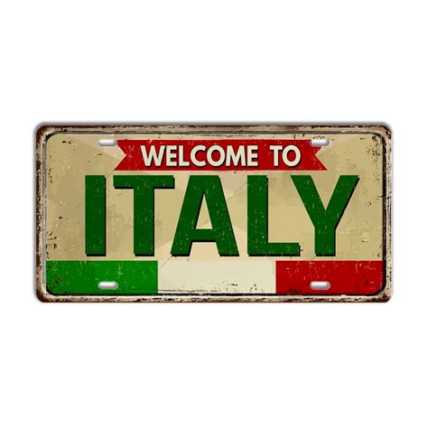 Italy License Plate • Italian City Comune Tin Sign • Papagaio Studio ...