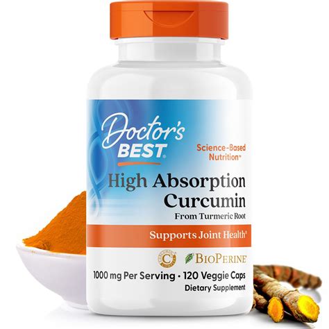 Doctor's Best DRB-00107 High Absorption Curcumin From Turmeric Root ...