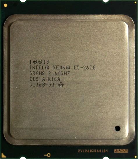 Intel Xeon Processor E5 2670 E5 2670 CPU (20M Cache, 2.60 GHz, 8.00 GT ...