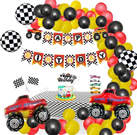 Finypa Race Car Party Decorations Kit with Balloon Garland India | Ubuy