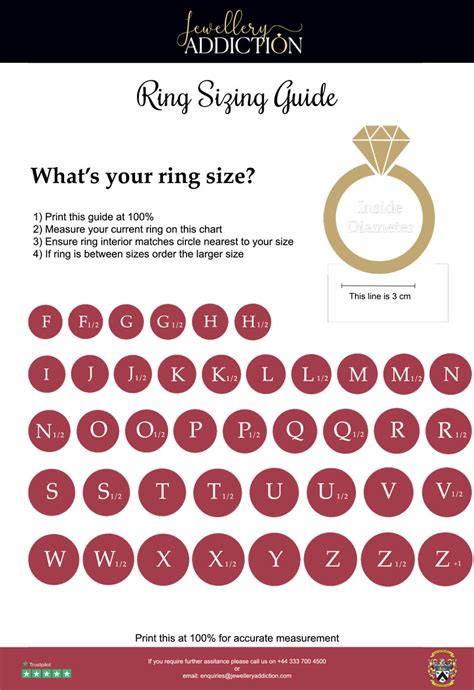 Image result for Girls Ring Size Chart