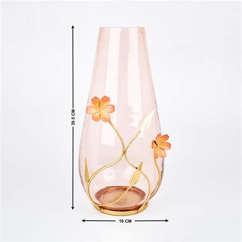 Buy Moksha Glass Floral Vase from Home Centre at just INR 1599.0