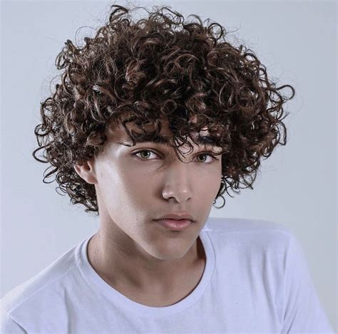 Long Curly Hair Men, Boys With Curly Hair, Curled Hairstyles, Mens ...