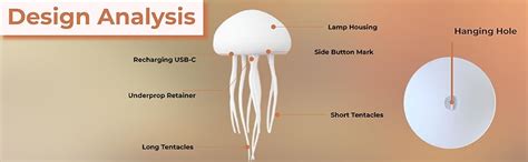 Buy KRIVAZ Jellyfish LED Night Light – 7-Color Changing Lamp | ABS Baby ...