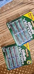 Buy Gillette Vector Plus Manual Shaving Razor Blades(Cartridge)-Pack Of ...