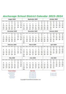 Anchorage School District Calendar 2023-2024 School District Calendars