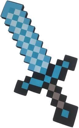 Delite New Minecraft Soft Diamond Sword Pixels kids Toy Weapon 60 cm ...