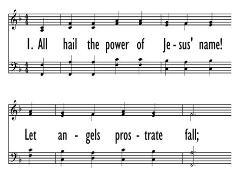 ALL HAIL THE POWER OF JESUS' NAME (United Methodist Hymnal 154 ...