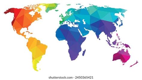 Colorful World Map Vector 的图像结果
