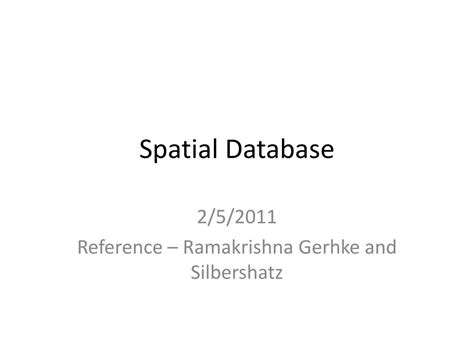 Image result for Spatial Database Tutorial